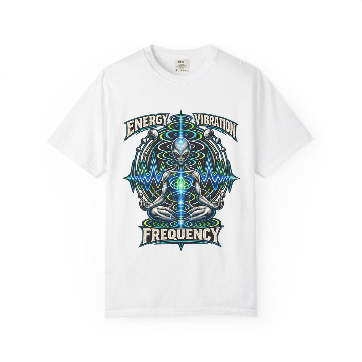 Energy Vibration Frequency Unisex Garment-Dyed Tee