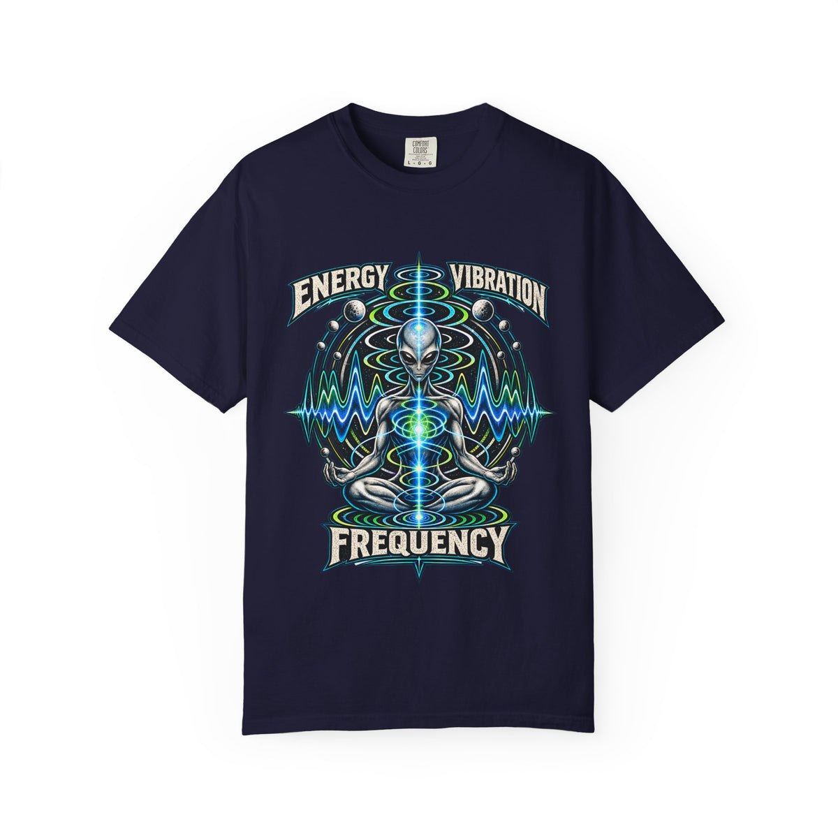 Energy Vibration Frequency Unisex Garment-Dyed Tee