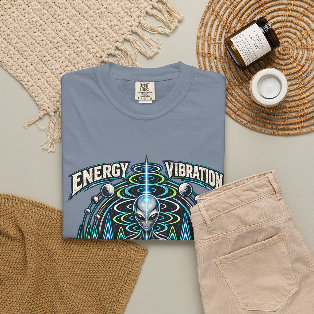 Energy Vibration Frequency Unisex Garment-Dyed Tee