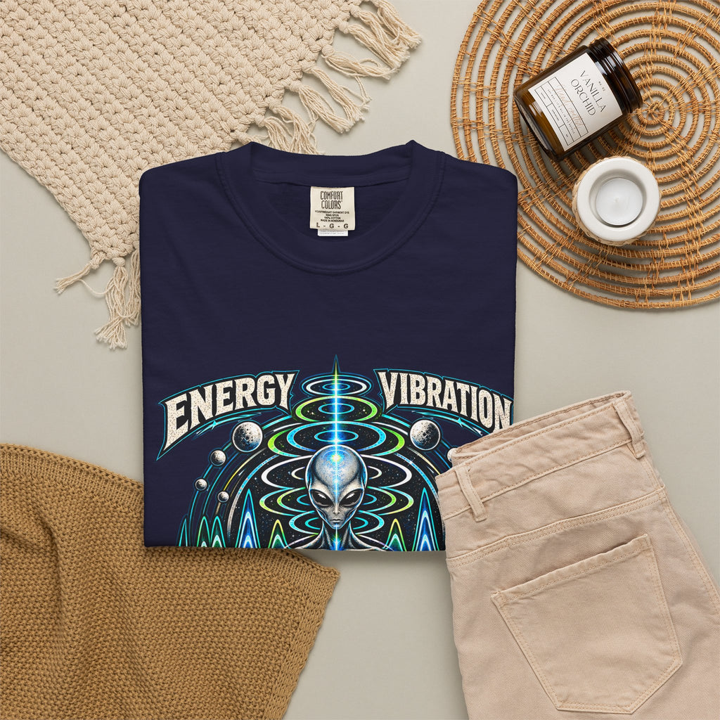 Energy Vibration Frequency Unisex Garment-Dyed Tee