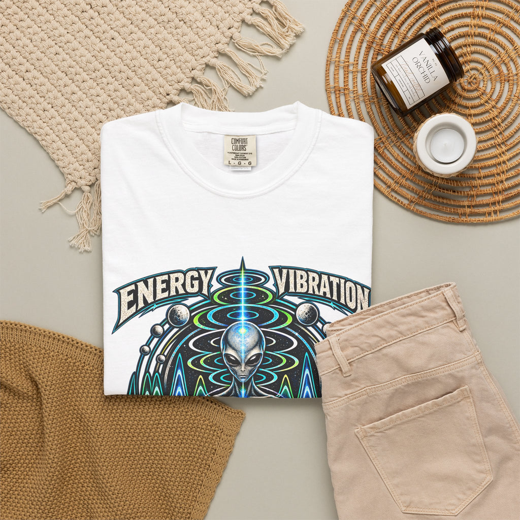 Energy Vibration Frequency Unisex Garment-Dyed Tee