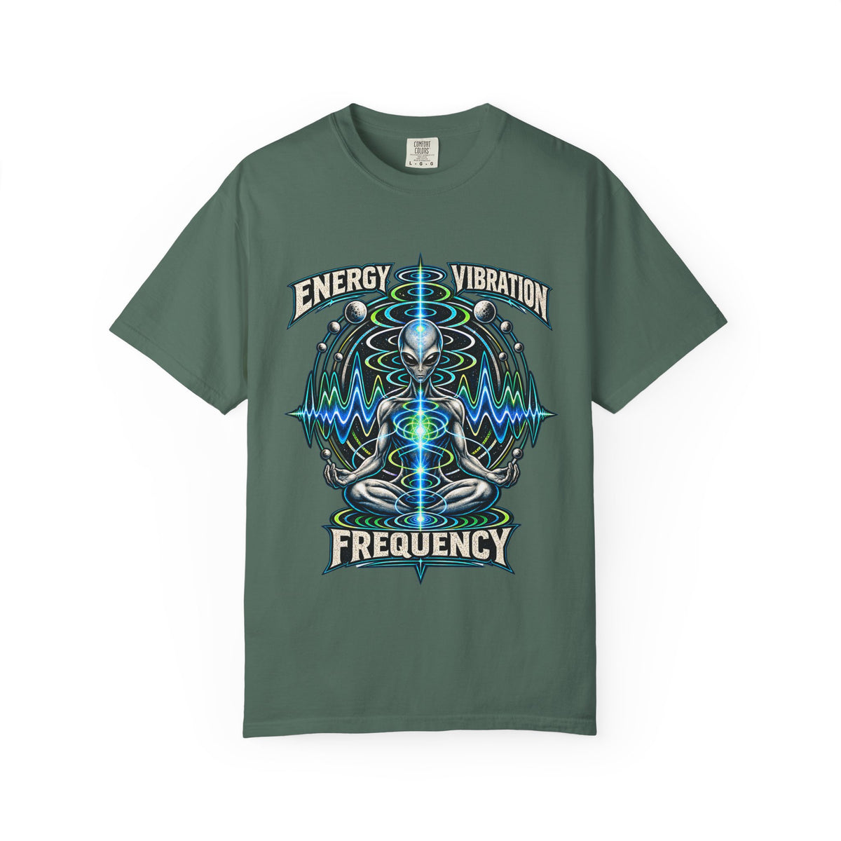 Energy Vibration Frequency Unisex Garment-Dyed Tee
