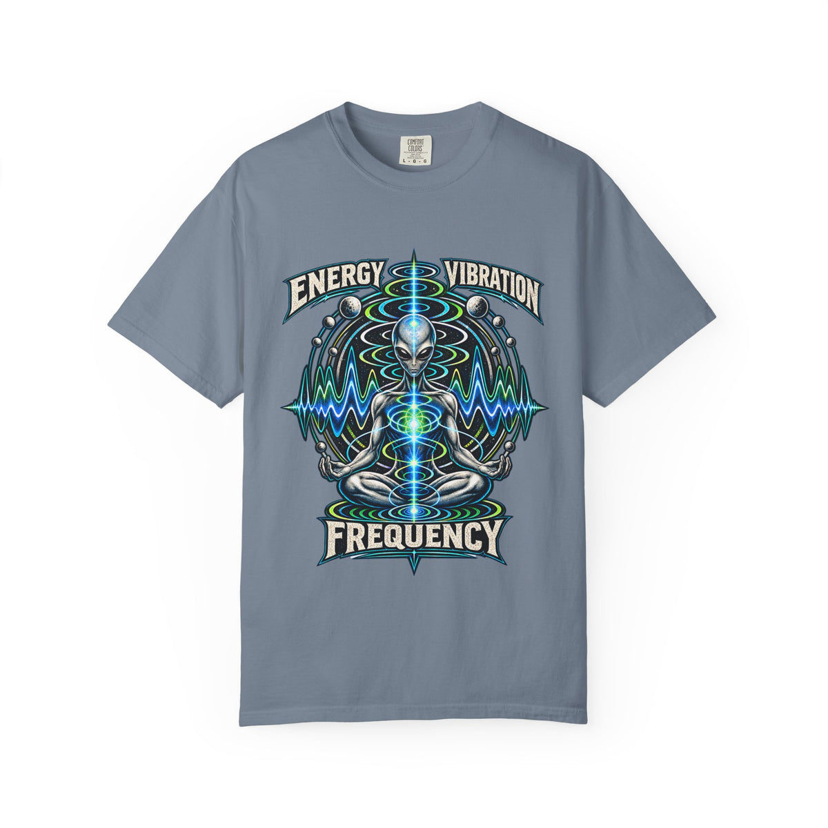 Energy Vibration Frequency Unisex Garment-Dyed Tee