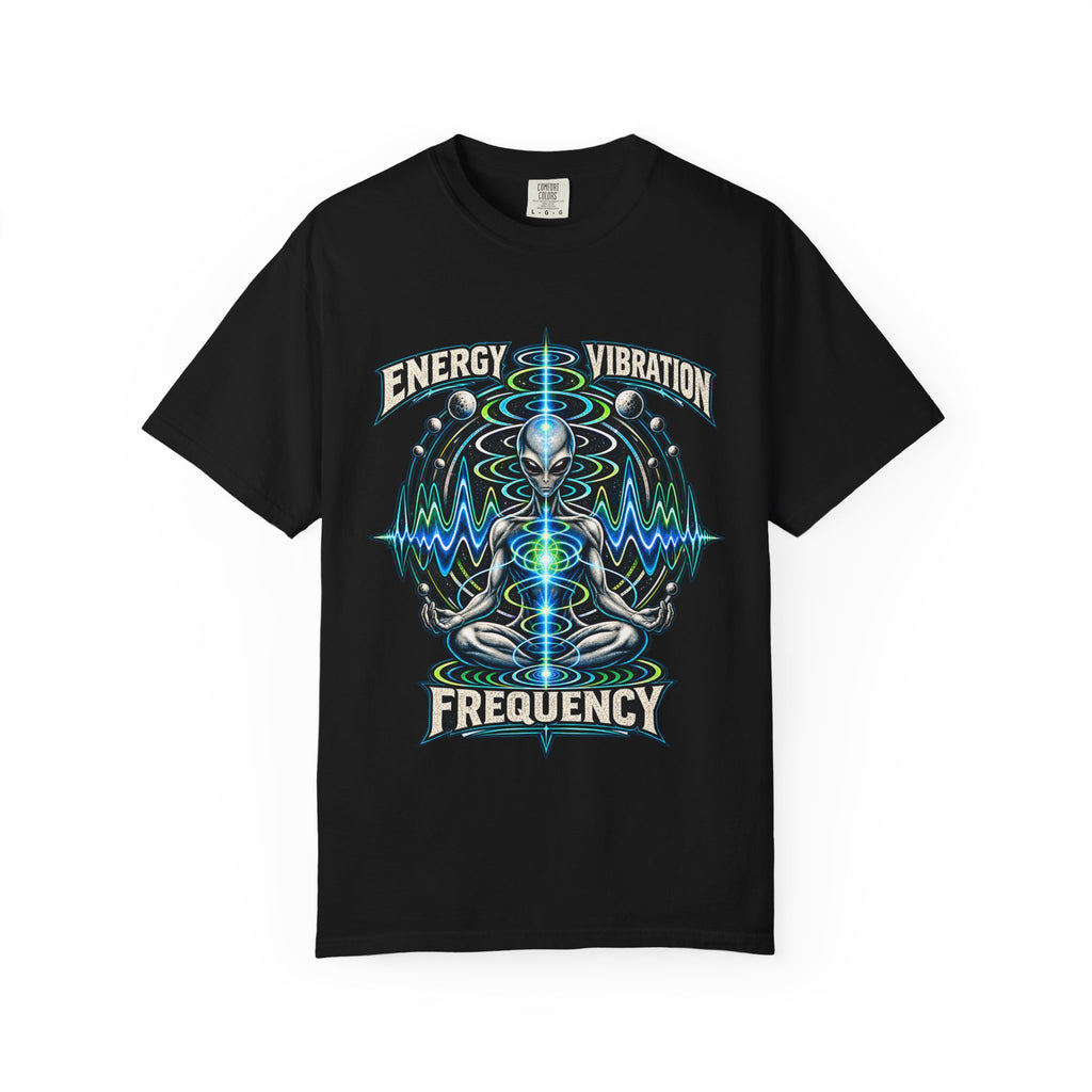 Energy Vibration Frequency Unisex Garment-Dyed Tee