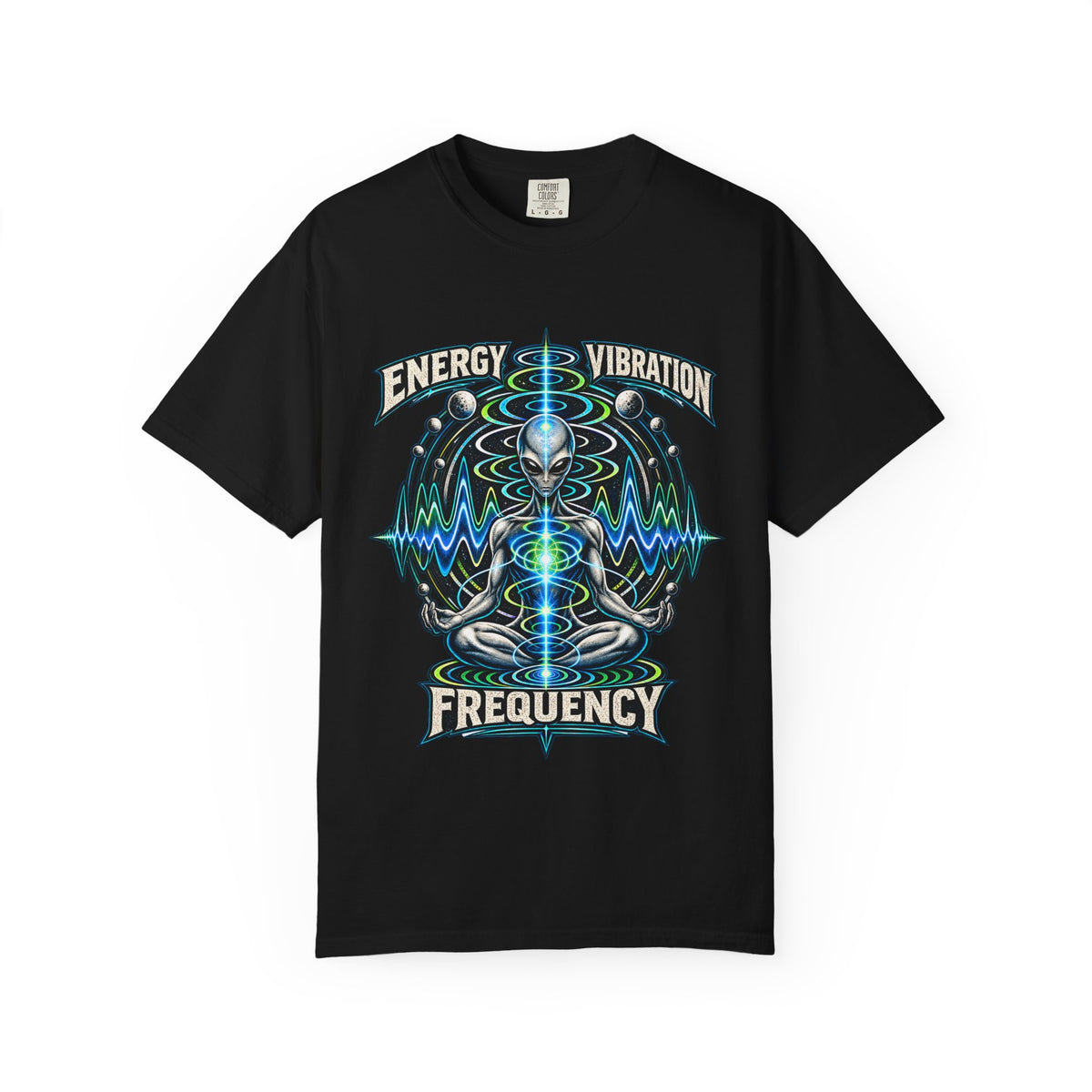 Energy Vibration Frequency Unisex Garment-Dyed Tee