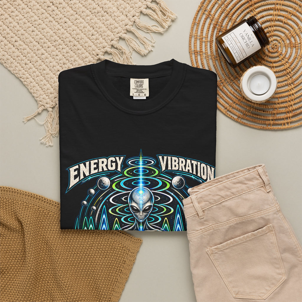 Energy Vibration Frequency Unisex Garment-Dyed Tee